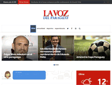 Tablet Screenshot of lavozdelparaguay.com